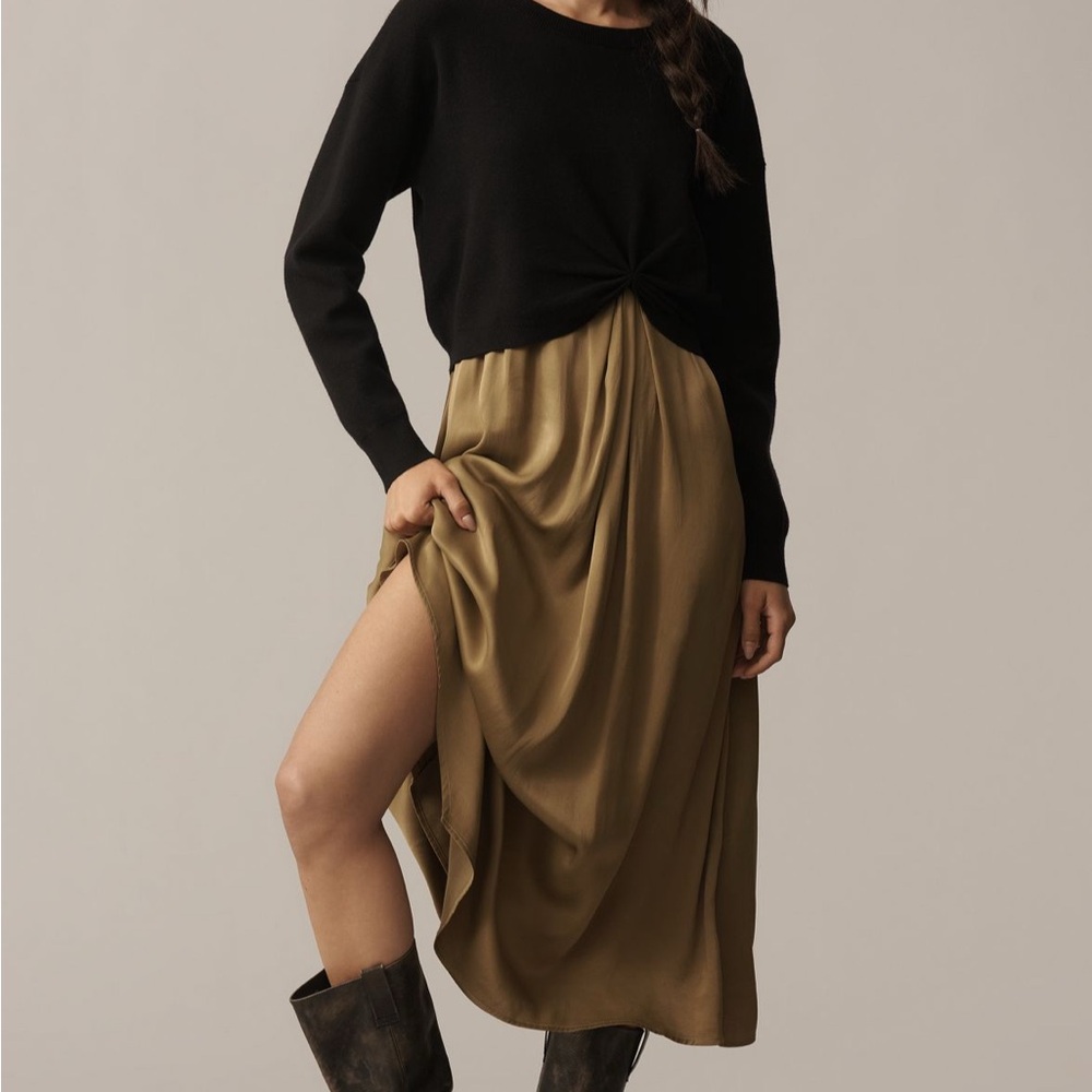 Anthro the gemini twofer sweater and dress set